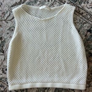 Mustard Seed Cream Knit Top